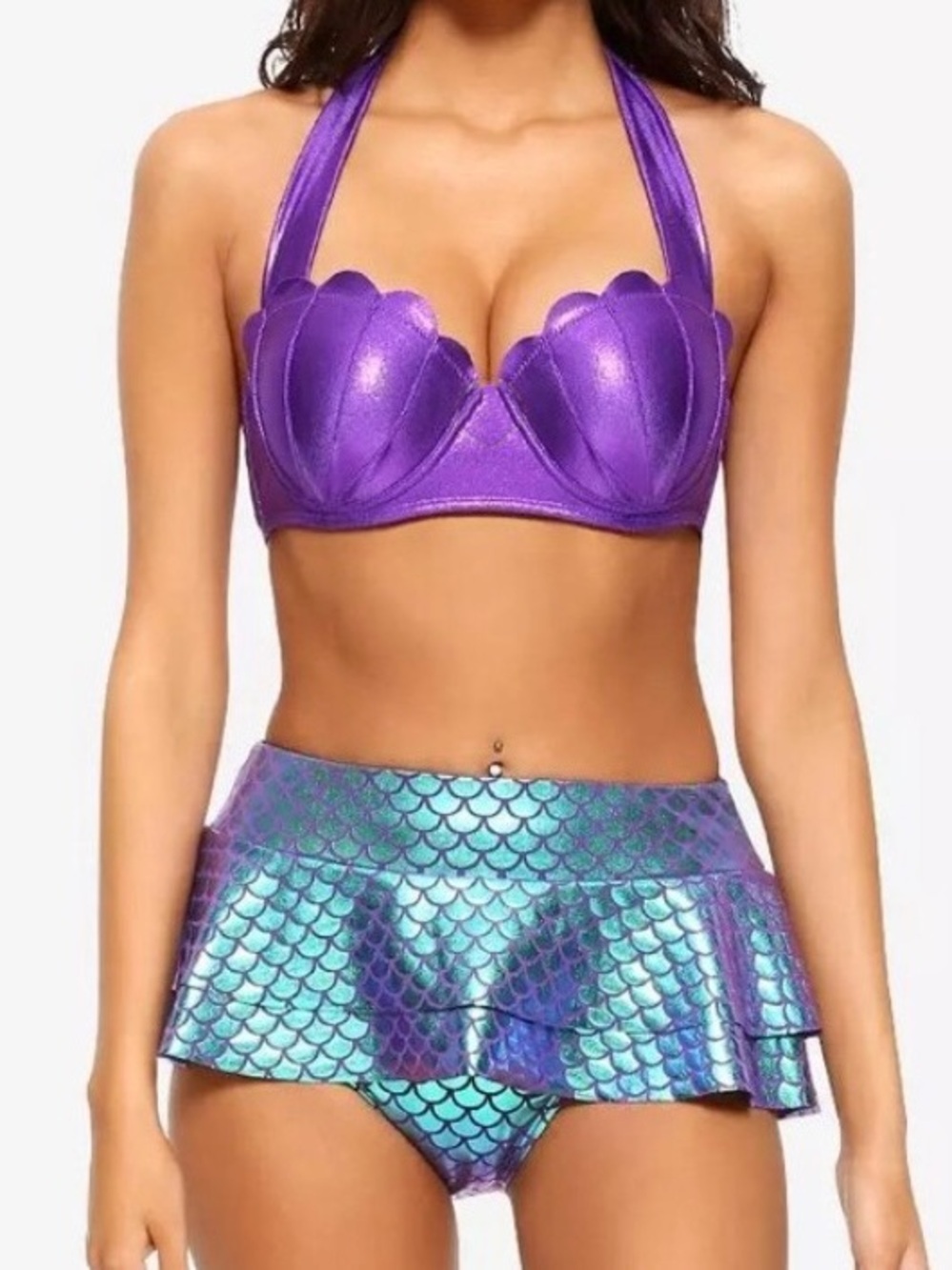 Disney Little Mermaid Bikini Halloween Costume Cosplay Character Theme Festival